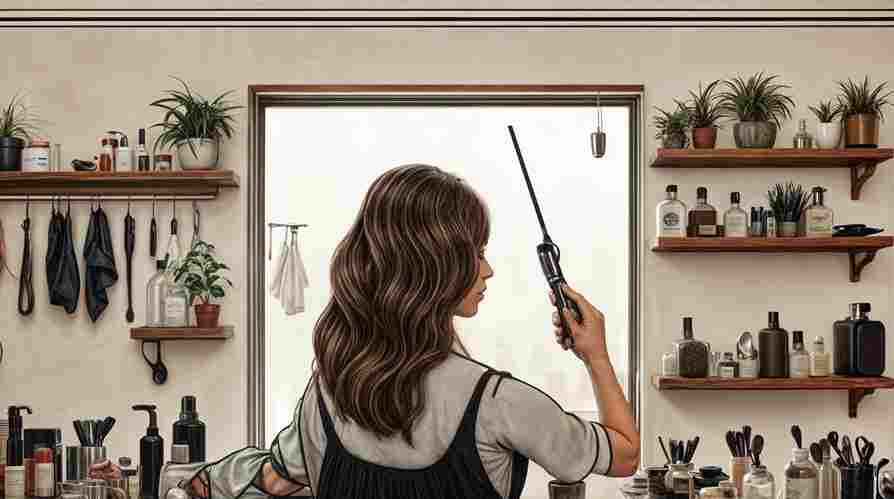 Modelo con corte de cabello profesional en Peluquería Petit